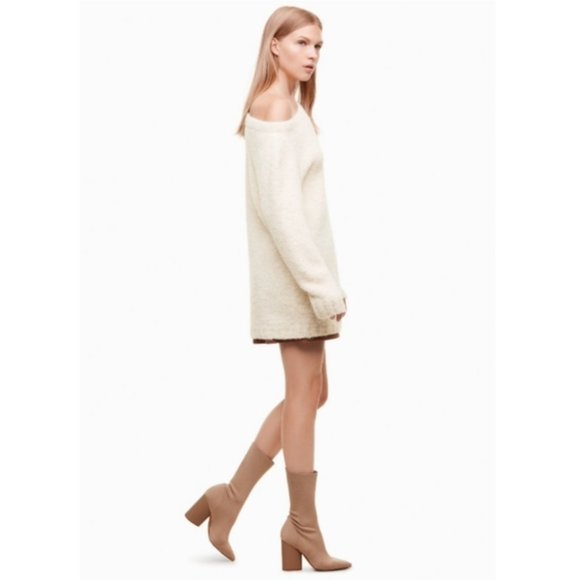 Aritzia Wilfred Free Brisinger Alpaca Merino Wool Oversized Chunky Knit Sweater - Picture 3 of 10